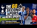 THE 60 SECOND SPURS NEWS UPDATE: Vuskovic Valued at £60M, van Hecke in Excess of £60M, Gakpo Bid