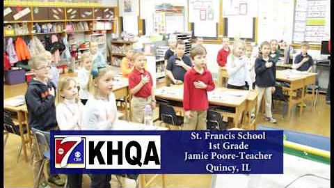 Pledge of Allegiance by Miss Jamie Poore's 1st gra...