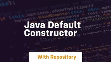 java default constructor