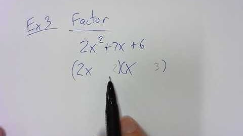 4 4 Factoring Quadratic Expressions