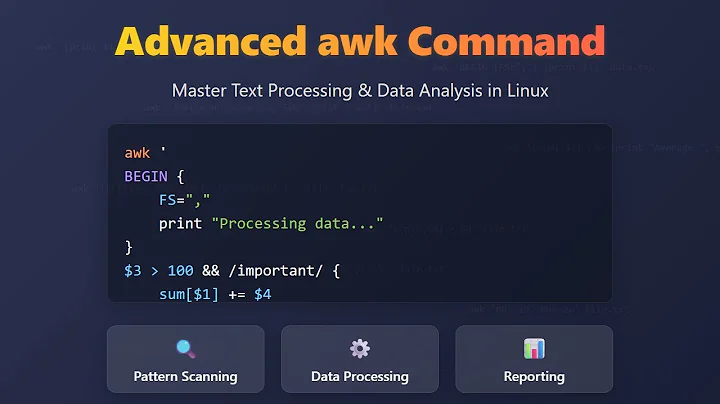 🔥 Advanced awk Command Tutorial: Unleash Linux Text Processing Power!