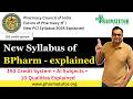 PCI New B.Pharm Syllabus 2026 | Explained 193 Credit System + AI Subjects + 10 Qualities