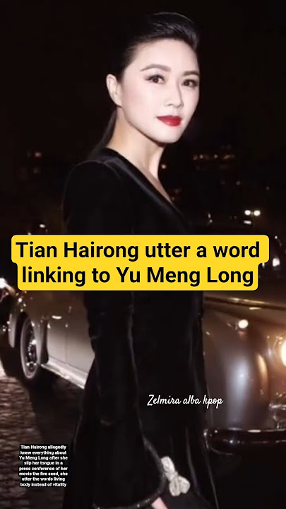 TIAN HAIRONG SLIP HER TONGUE LINKING TO YU MENG LONG ! VIRAL #yumenglong