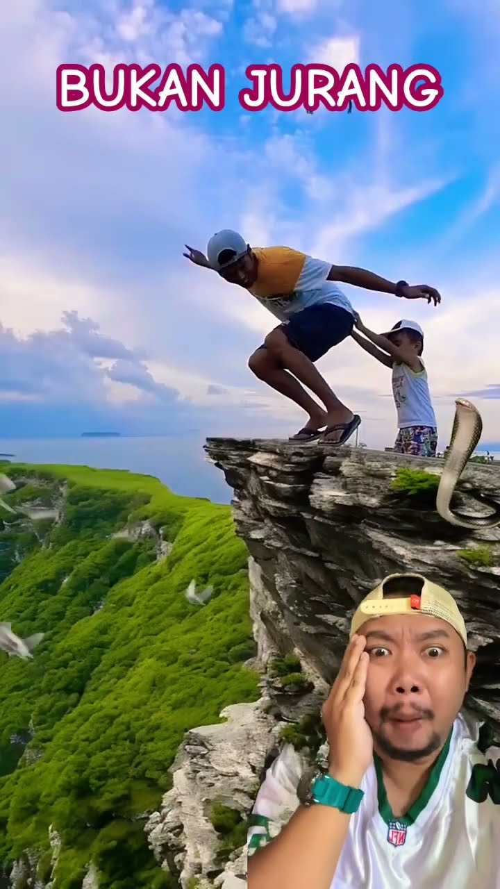 Kirain jatuh Beneran!!!?? #climbing #nature #adventure #travel #mountains #shortsfeed