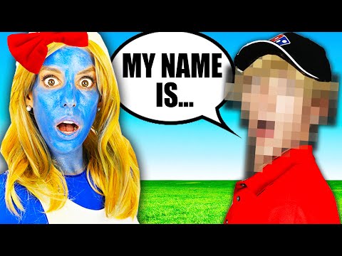 Name Reveal Of Mystery Man! Tricking Rz Twin In Smurf Disguises For 24 Hours. Rebecca Zamolo