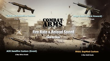 Fire Rate & Reload Speed Test | Combat Arms Weapons