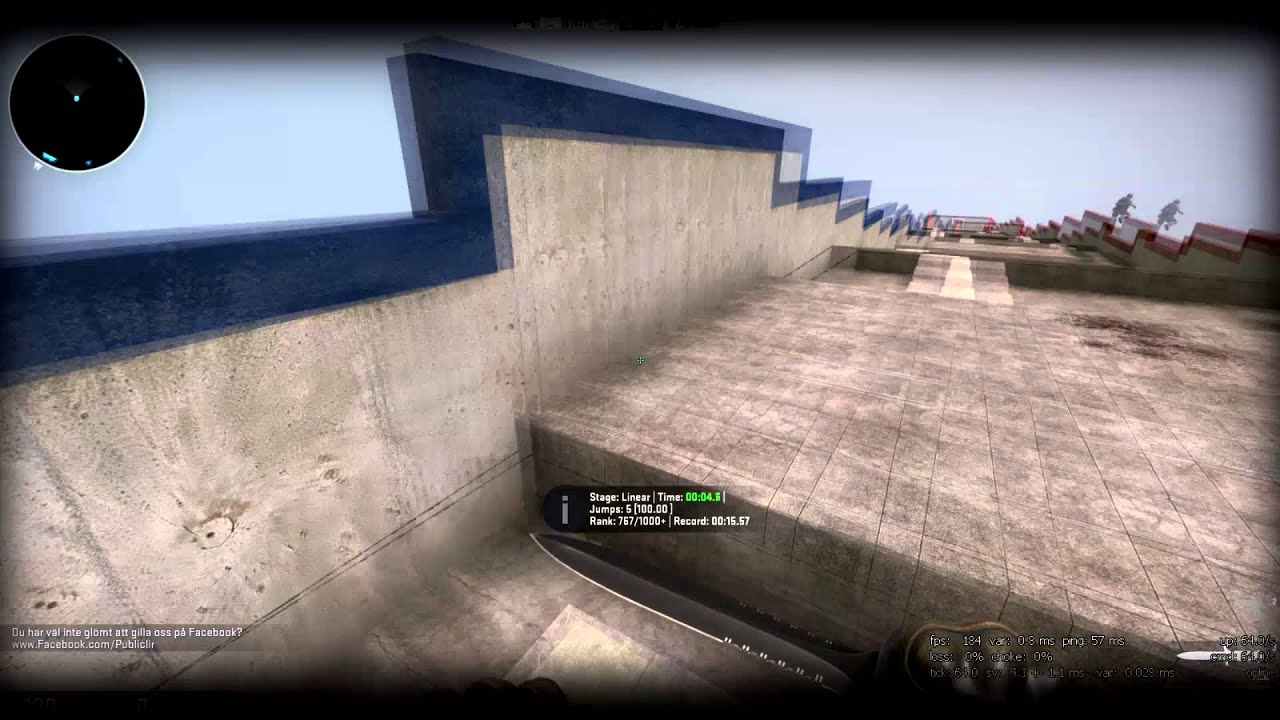 B-hop CS:GO | Bunny hop map - YouTube