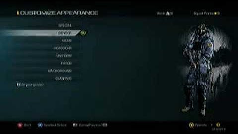 CoD Ghosts Character Customization