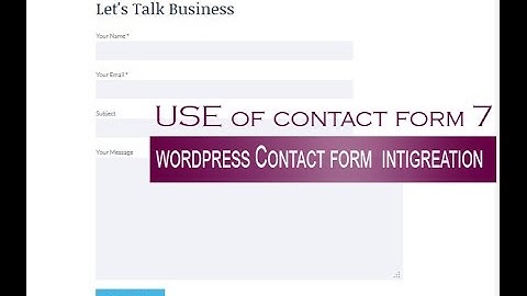 contact form 7 wordpress contuct us form | how to make wordpress form with contact form 7