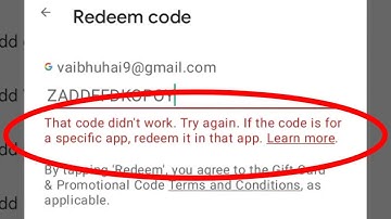 Redeem Code Fix That code didn