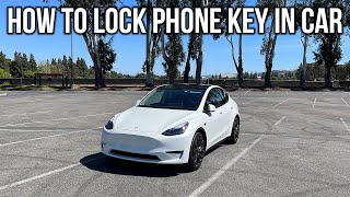 How To Lock Phone Key In Your Tesla Model 3 or Y