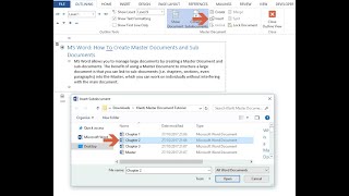 How to create Master File in MS Word 2019