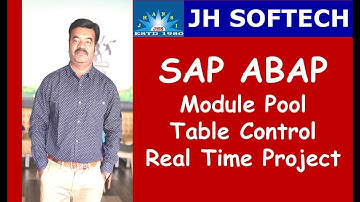 SAP Module Pool Table Control