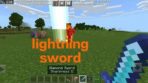 how to make a lightning sword in Minecraft | 1.16+,1.17+,1.18+ | command block tutorial