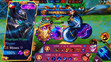 ✔️THIS BUILD TOTALLY DESTROYED ENEMY | CRITICAL HACK BUILD! | TOP GLOBAL ROGER GAMEPLAY | MLBB