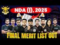 NDA 1 2025 Final Merit List is Out Now!! | UPSC NDA 1 2025 Final Merit List | NDA 1, 2025