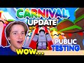 ITS FINALLY HERE!! ✨🤡 CARNIVAL? AND GLOBAL TRADING✨ PUBLIC TESTING IN SCIENCE SIMULATOR