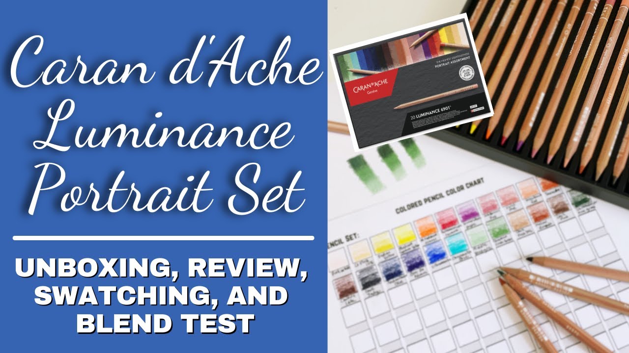 Caran D'Ache Luminance Colored Pencils Review for Adult Coloring