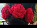 Rose flower gajra #artcraft #traditional #crochet #craft #diy #festivevibes #flowers 