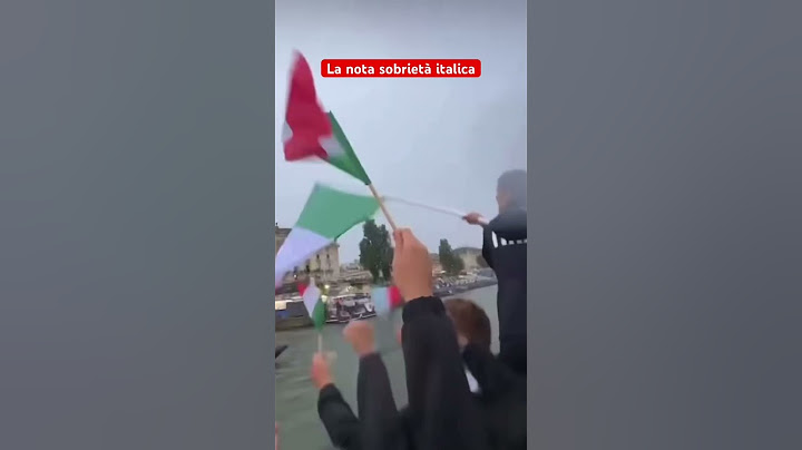 La proverbiale sobrietà italica alla cerimonia di apertura delle olimpiadi di Parigi