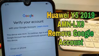 Huawei Y5 2019 /AMN-LX9/. Remove Google Account, Bypass FRP. Miracle Digital.