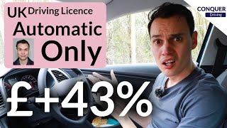 Automatic Licence Car Insurance is 43.89% more!