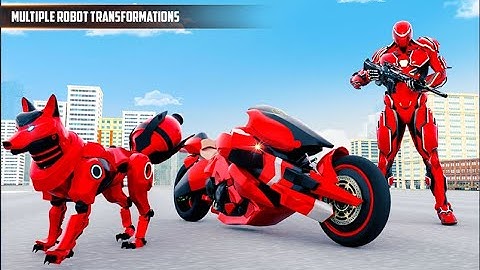 Wild Fox Transform Bike Robot Shooting: Robot Game Centaurus Games Android Gameplay #3