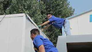 furniture spray booth installation video2