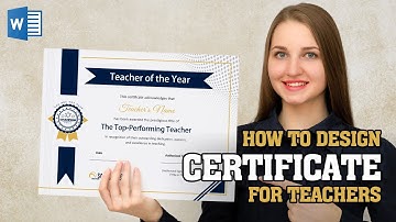 Design a Professional Teacher Certificate in MS Word – Quick & Easy!
