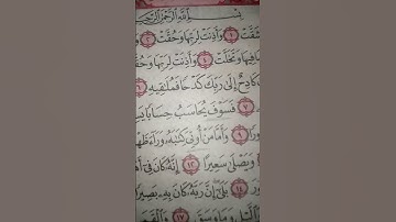 #سورةـ الانشقاق اذا السماء انشقت...) سورة الانشقاق