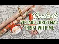CHRISTMAS 🎅 GOODWILL THRIFT WITH ME + HAUL 2021! *relaxing* COZY VINTAGE COTTAGE FARMHOUSE DECOR