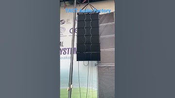 Dual 10 inch and 12 inch line array sound system speakers for outdoor event
