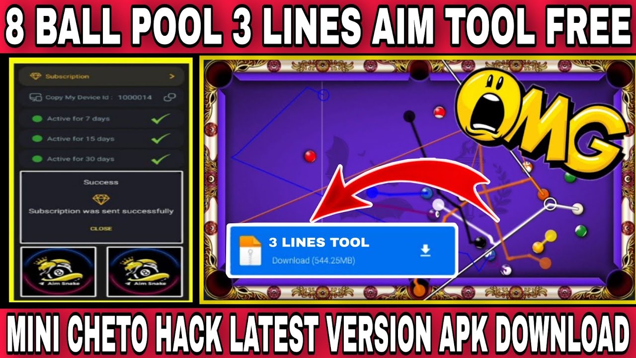 Hack 3 em 1 para o 8 Ball Pool [ Miniclip ] - Games - Cheats / Utilitários  - WebCheats