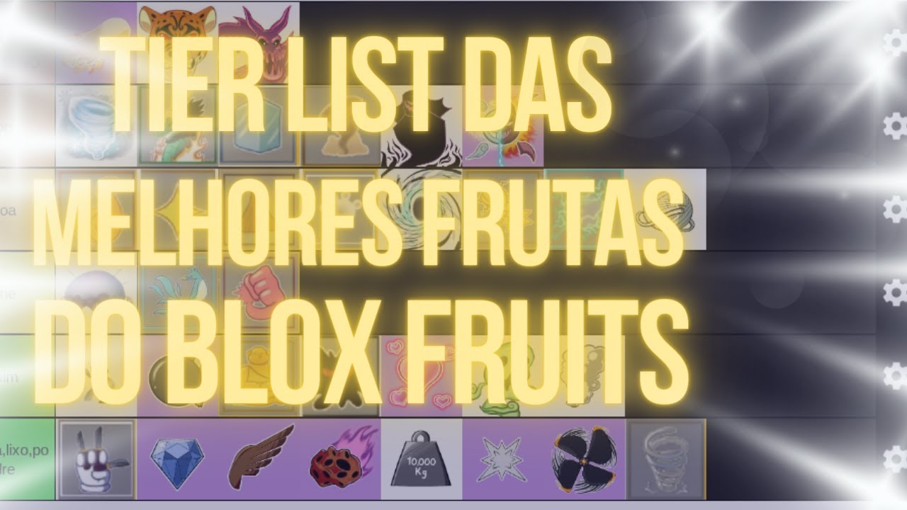 TIER LIST das MELHORES FRUTAS DO BLOX FRUITS!! (Frutas Atualizadas) #f