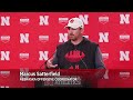 Nebraska offensive coordinator marcus satterfield full postpractice press confrence