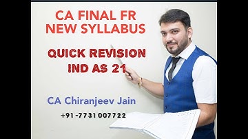 QUICK REVISION _The Effects of foreign Exchange Rates_IND AS 21