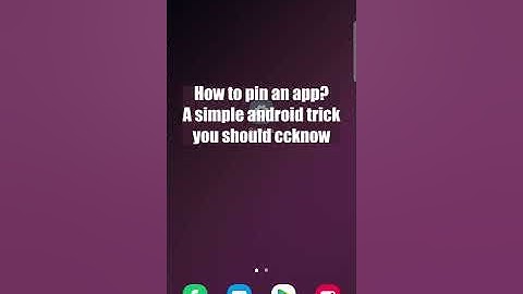 Pin An App Android Trick #shorts