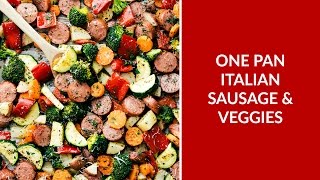 One Pan Healthy Italian Sausage and Veggies