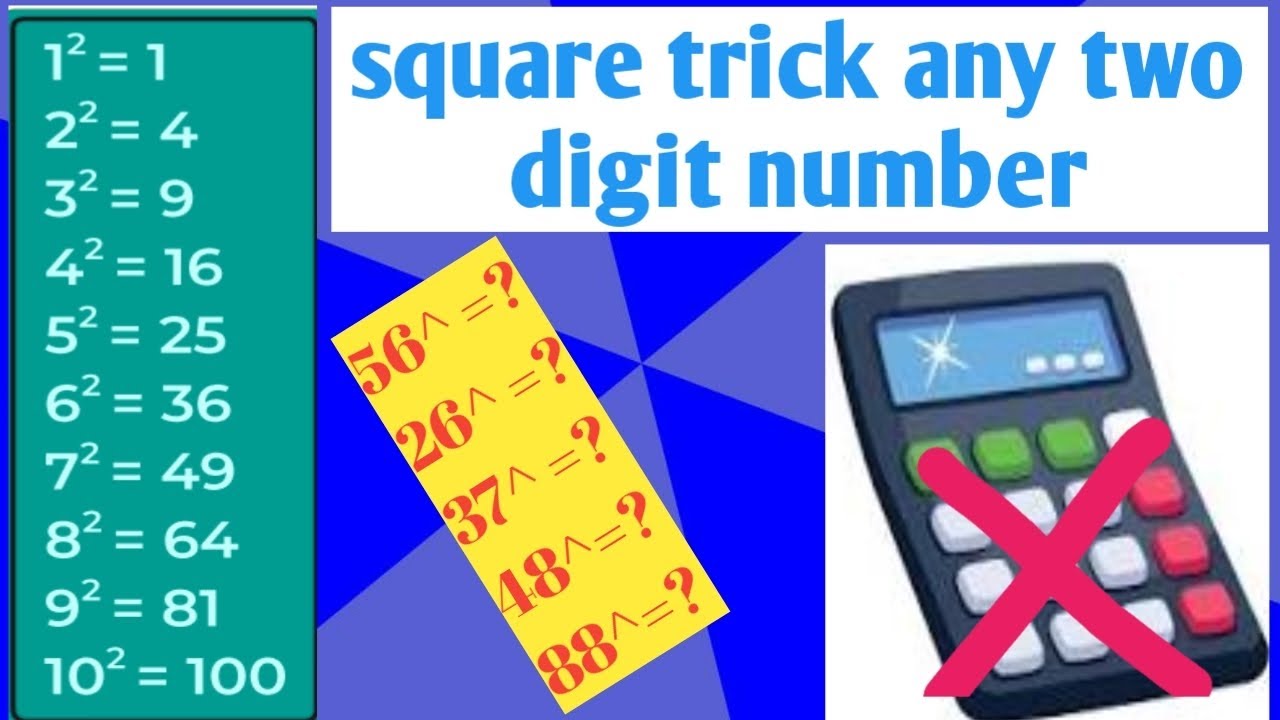 Squares of any 2 digits number in Kannada tricks 2025|