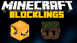 Minecraft: BLOCKLINGS FOLLOWER PETS (FIGHT, GROW BIGGER and More) Mod Showcase