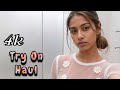 Transparent Haul  & Try -On lingerie see-through Dresses| Micro Bikini Try-on Haul (4K) 👙#005