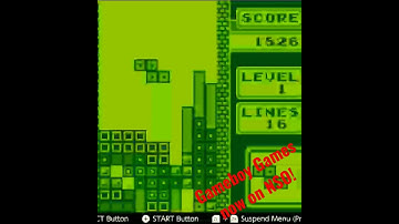 Tetris on Gameboy gameplay! Gameboy and Gameboy Advance games now on NSO!