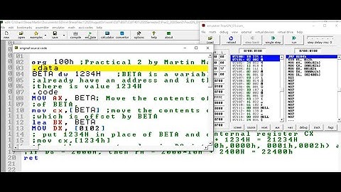 x86 accessing memory-2021 variables, registers 4 memory access & physical address calculation part 2