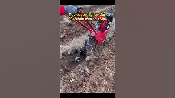 Máy cày xích mini máy xới đất nông nghiệp máy vun luống Ngô
