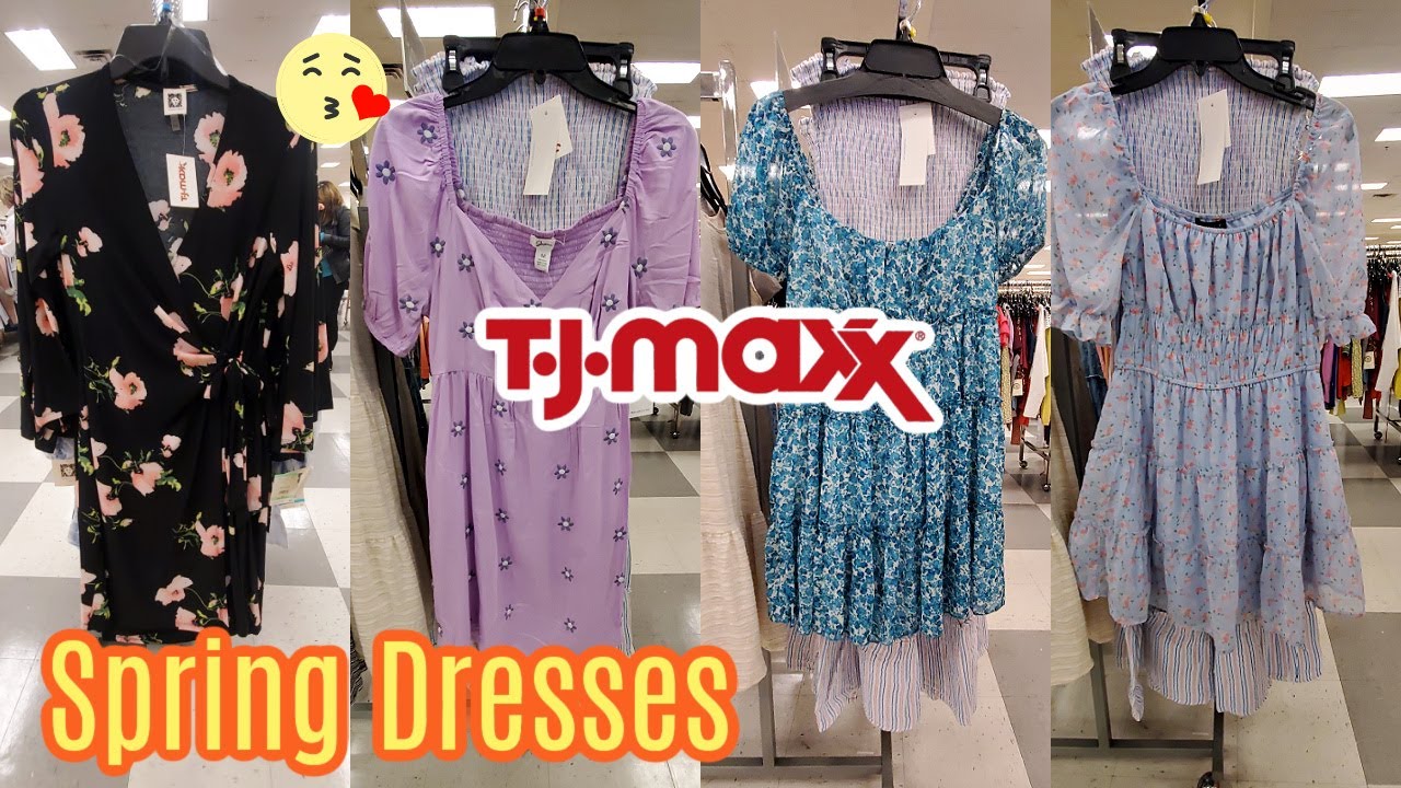 👗 TJ MAXX CASUAL SPRING DRESSES SHOP WITH ME DRESS FOR LESS WOMEN'S  FASHION VIRTUAL SHOPPING 