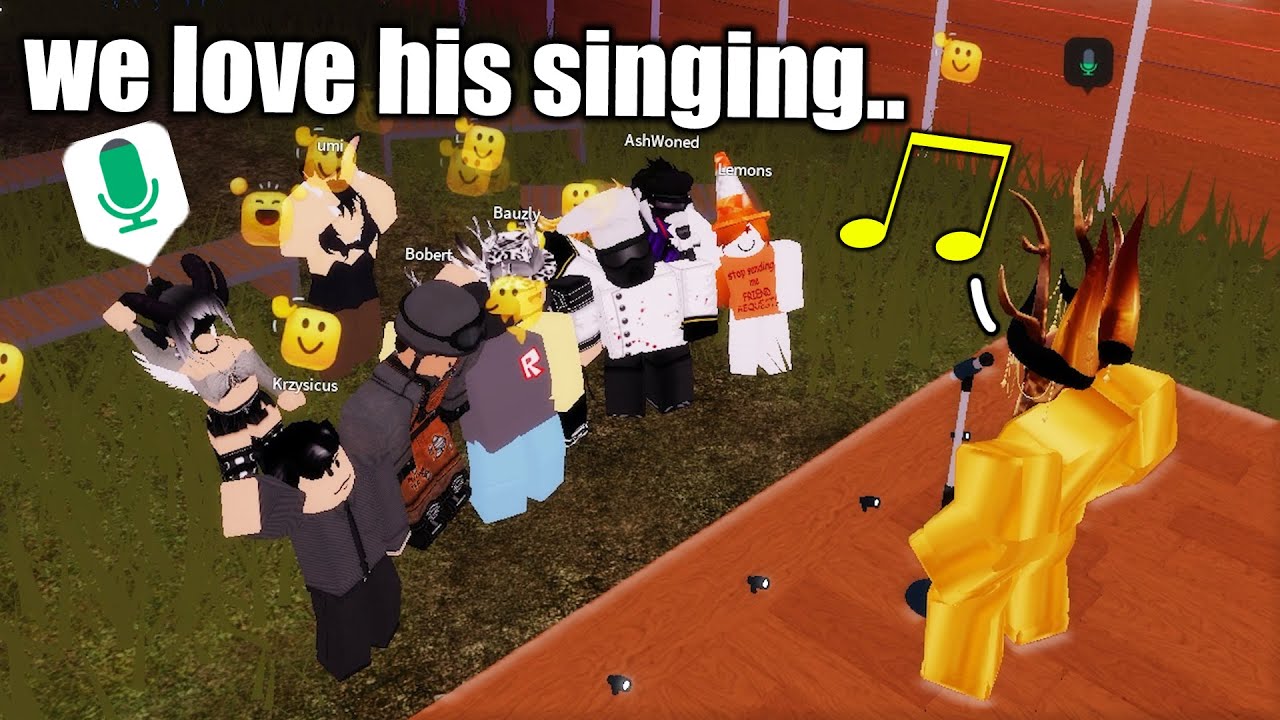 roblox's voice chat SINGING Contest.. 