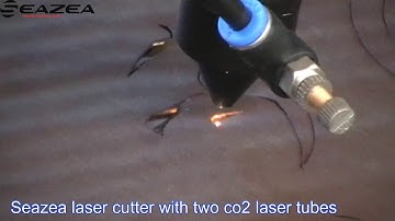 Seazea 1610 laser fabric cutting machine with auto feeding system