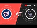 Nationals at Rockies | MLB Game of the Week Live on YouTube