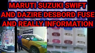 How to maruti suzuki swift desbord fuses box full details,fuses in the engine compartment swift