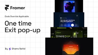 Framer One Time Pop-Up II Overlay
